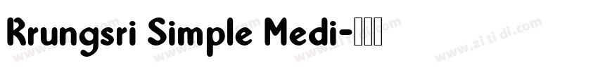 Krungsri Simple Medi字体转换